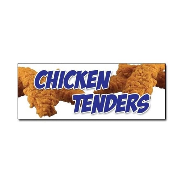 Signmission CHICKEN TENDERSsticker fingers strips new supplies stand cart trailer, 48" H, D-48 Chicken Tenders D-48 Chicken Tenders - main